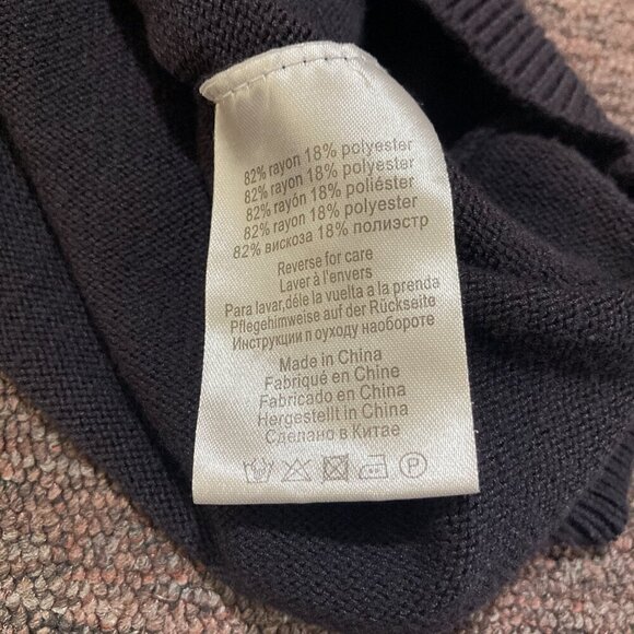 Burger King Manager Sweater Mens Size M Medium Black Spell Out Logo Pullover - Picture 9 of 13